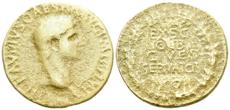 Claudius, 41-54 Sestertius Rome circa 41-54, Æ 33.00 mm., 16.51 g.

Good Fine
