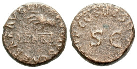 Claudius, 41-54 Quadrans Rome circa 41-54