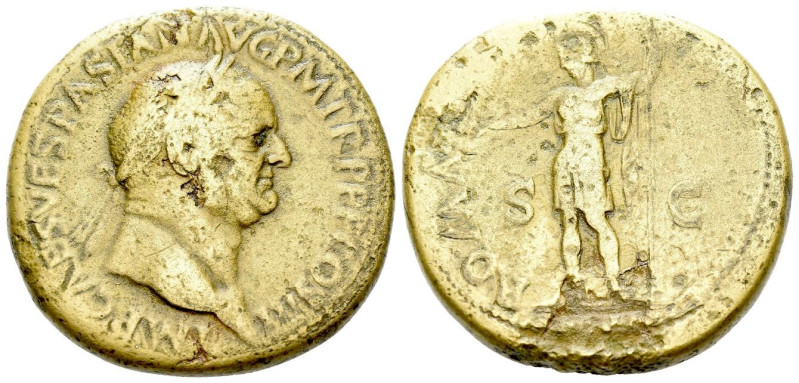 Vespasian, 69-79 Sestertius Rome circa 69-79, Æ 34.00 mm., 25.15 g.

About VF