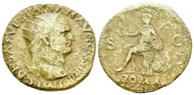 Vespasian, 69-79 Dupondius Lugdunum circa 69-79