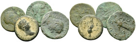 Hadrian, 117-138 Large lot of 4 Bronzes circa 117-138