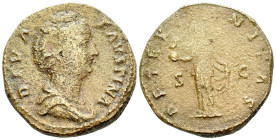 Diva Faustina Senior Sestertius Rome After 141