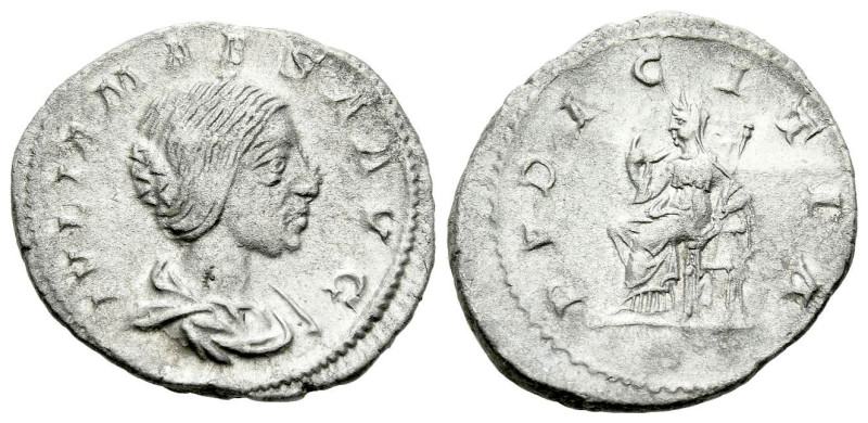 Julia Maesa, sister of Julia Domna and grandmother of Elagabalus Denarius Rome c...