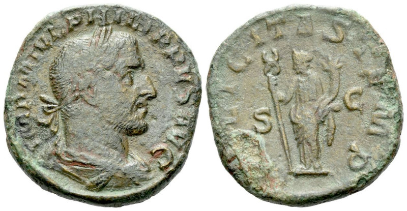 Philip I, 244-249 Sestertius Rome circa 244-249, Æ 28.00 mm., 18.49 g.

About ...