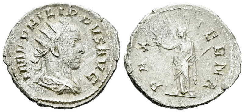 Philip II, 247-249 Antoninianus Rome circa 247-249, AR 20.00 mm., 3.15 g.

Abo...