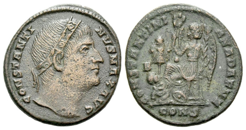 Constantine I, 307-337 Follis Constantinople circa 307-337, Æ 20.00 mm., 3.10 g....