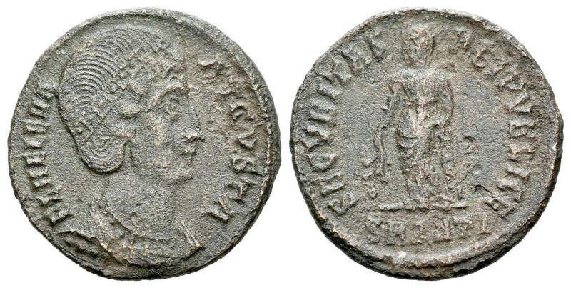 Helena, mother of Constantine Follis Antiochia circa 324-330, billon 19.00 mm., ...