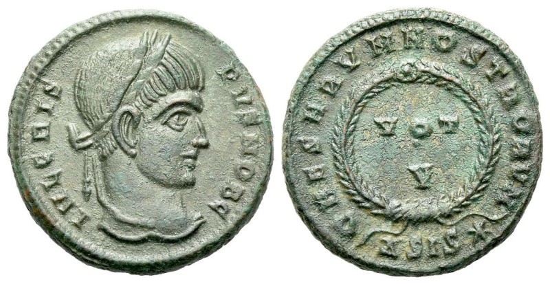 Crispus caesar, 317-326 Follis Siscia circa 317-326, Æ 17.00 mm., 3.66 g.

Goo...