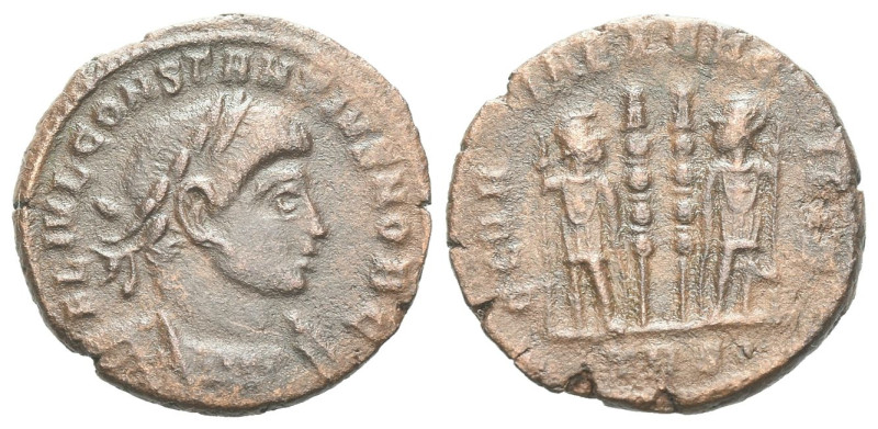 Constantine II caesar, 316-337 Follis Treveri circa 316-337, Æ 17.00 mm., 2.15 g...