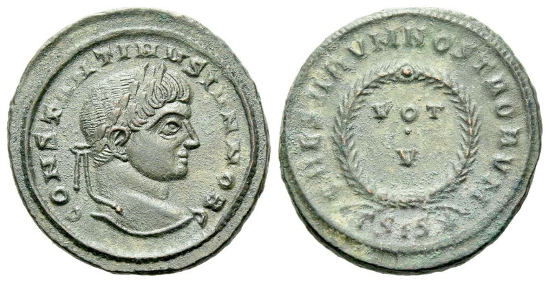 Constantine II caesar, 316-337 Follis Siscia circa 316-337, Æ 19.00 mm., 373.00 ...