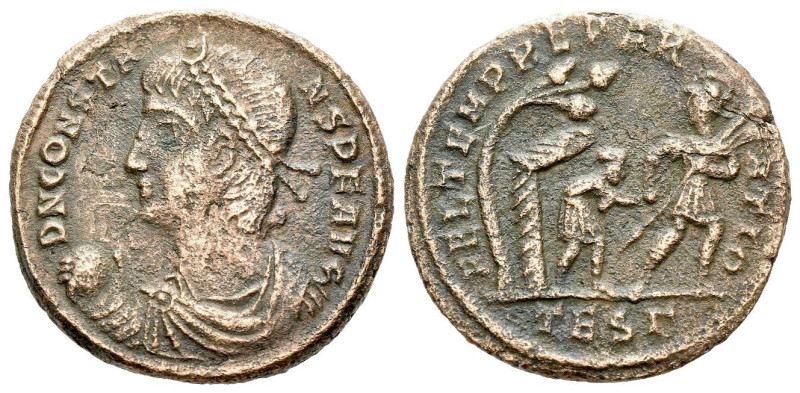 Constans, 337-350 AE3 Thessalonica circa 337-350, Æ 21.00 mm., 4.25 g.

About ...