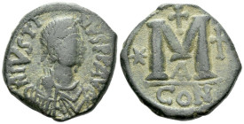 Justin I, 518-527 Follis Constantinople circa 518-527