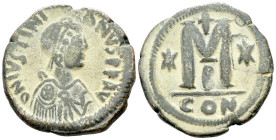 Justinan I, 527-565 Follis Constantinople circa 527-565