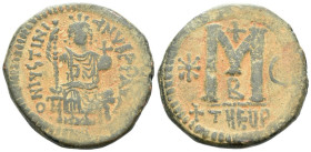 Justinan I, 527-565 Follis Theoupolis (Antiochia) circa 527-565
