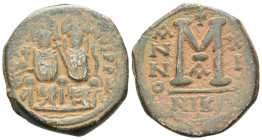 Justin II and Sophia, 565-578 Follis Nicomedia circa 565-578