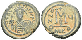Maurice Tiberius, 582-602 Follis Nicomedia circa 582-602