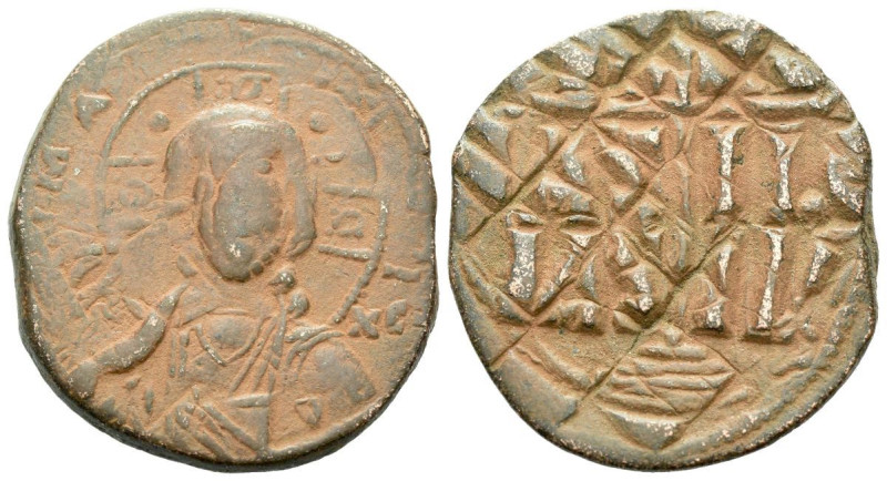 Anonymous, temp of Romanus III Follis Constantinople circa 1028-1034, Æ 30.00 mm...