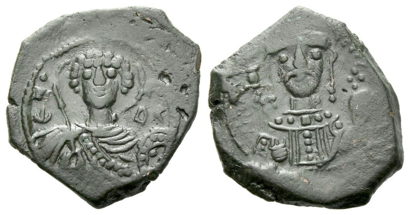 Manuel I Comnenus, 1143-1180 Tetarteron Thessalonica 1143-1180, Æ 17.00 mm., 2.3...