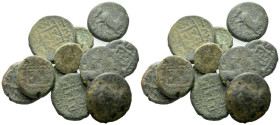 Large lot of 11 Bronzes III century