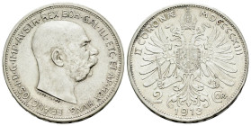 Hungary, Franz Joseph I, 1848 - 1916 2 Corona 1913