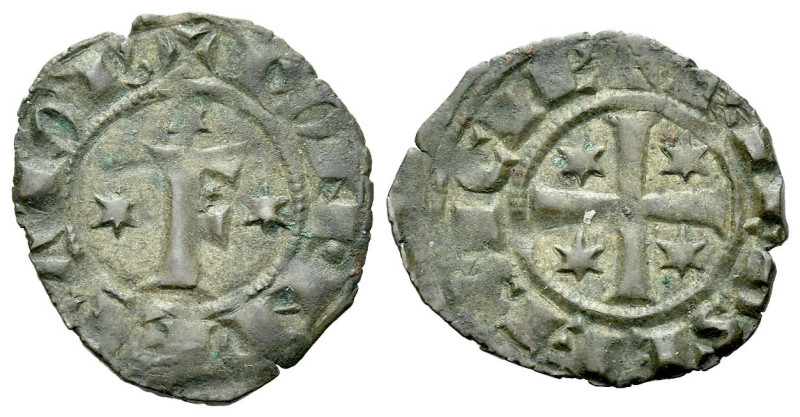 Brindisi, Frederick II Emperor, 1197-1250 Denaro 1197-1250, billon 15.00 mm., 0....