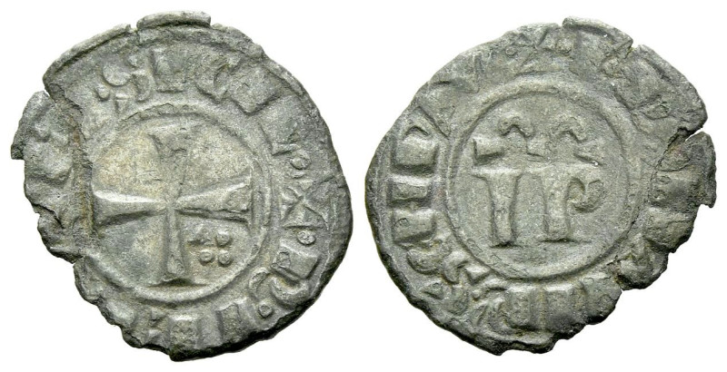 Messina, Frederick II Emperor, 1197-1250 Denaro 1197-1250, billon 16.00 mm., 0.7...