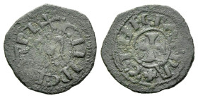Messina or Palermo Henry VI imperator with Constance Half denaro 1194-1196