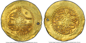 Ottoman Empire. Mustafa III gold Zeri Mahbub AH 1171 xliv (c. 1757) XF Details (Holed) PCGS, Misr mint, KM106. 2.56gm. HID09801242017 © 2023 Heritage ...