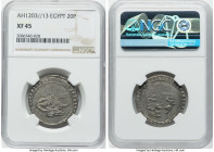French Occupation. Napoleon 20 Para AH 1203 Year 13 (1800/1801) XF45 NGC, Misr (Cairo) mint, KM148. A very scarce Napoleonic Occupation issue, crudely...