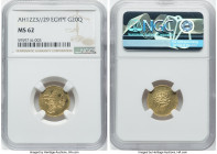 Ottoman Empire. Mahmud II gold 20 Qirsh AH 1223 Year 29 (1836/1837) MS62 NGC, Misr mint, KM215. HID09801242017 © 2023 Heritage Auctions | All Rights R...