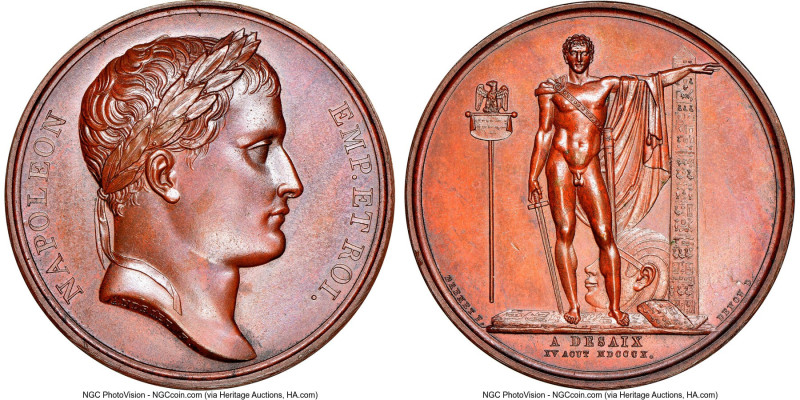 Napoleon bronze "Desaix Monument" Medal 1810-Dated MS63 Brown NGC, Bramsen-976. ...