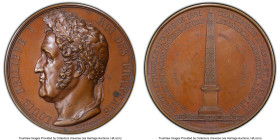 Louis Philippe I bronze Specimen "Luxor Obelisk" Medal 1836 MS63 PCGS, 52mm. By Montagny. HID09801242017 © 2023 Heritage Auctions | All Rights Reserve...