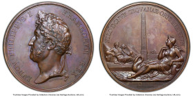 Louis Philippe I bronze Specimen "Luxor Obelisk" Medal 1836 SP62 PCGS, 55mm. By Ursin Jules Vatinelle. HID09801242017 © 2023 Heritage Auctions | All R...