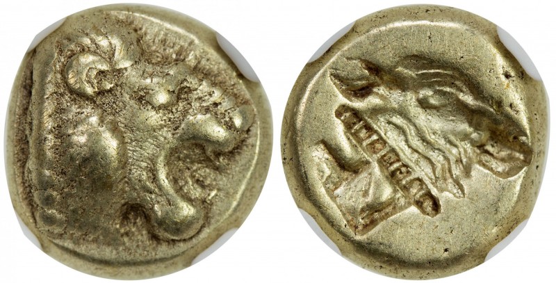 LESBOS: Mytilene, ca. 521-478 BC, EL hecte (1/6 stater) (2.52g), Bodenstedt-13, ...
