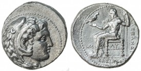 MACEDONIAN KINGDOM: Alexander III, the Great, 336-323 BC, AR tetradrachm (16.98g), Babylon, S-6721 ff, Price-3962, head of Herakles, wearing lion skin...