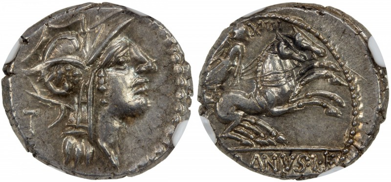 ROMAN REPUBLIC: D. Silanus L.f. 91 BC, AR denarius (4.00g), Rome Mint, Crawford ...