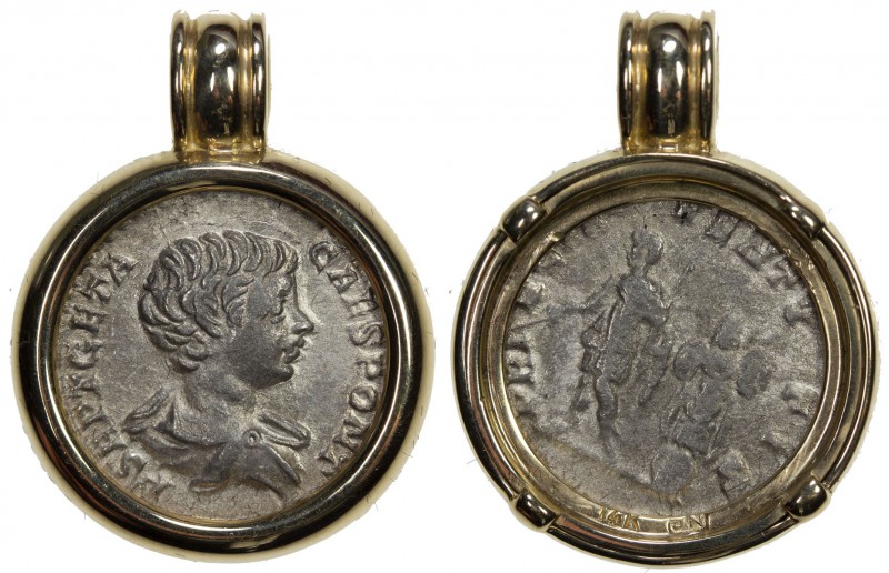 ROMAN EMPIRE: Geta, 209-212 AD, AR denarius, RSC-157, P SEPT GETA CAES PONT, bar...