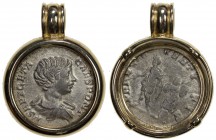 ROMAN EMPIRE: Geta, 209-212 AD, AR denarius, RSC-157, P SEPT GETA CAES PONT, bare-headed, draped bust right // PRINC IVVENTVTIS, Geta, in military dre...