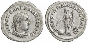 ROMAN EMPIRE: Balbinus, 238 AD, AR denarius (2.47g), Rome, S-8490, Providentia standing, facing left, holding wand & cornucopia, globe at feet, attrac...