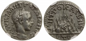 ROMAN EMPIRE: Gordian III, 238-244 AD, AR drachm, year 5 (=241/242 AD), Caesaraea-Eusebia, Cappadocia Province, laureate head of Gordian III to right ...