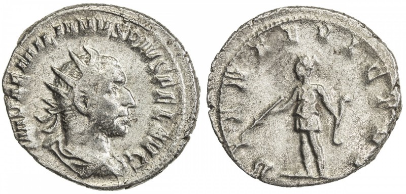 ROMAN EMPIRE: Aemilian, 253 AD, AR antoninianus (3.43g), Rome, S-9831, Diana sta...
