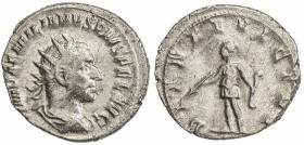 ROMAN EMPIRE: Aemilian, 253 AD, AR antoninianus (3.43g), Rome, S-9831, Diana standing, holding bow & arrow, choice VF. Aemilian was from Mauretania in...