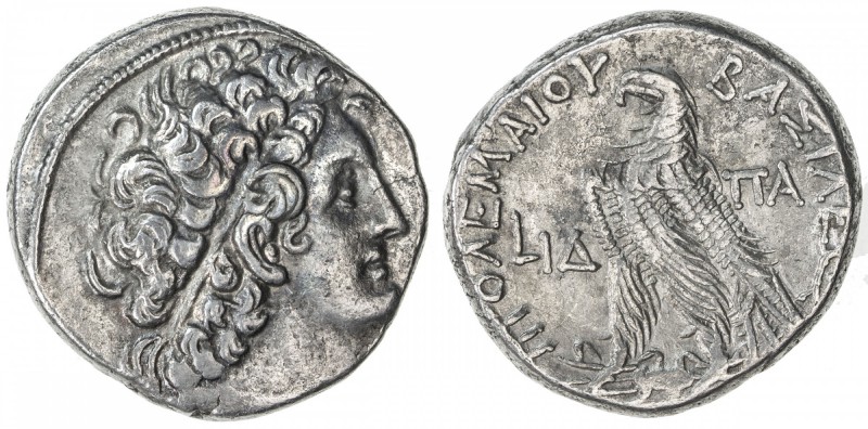 PTOLEMAIS: Ptolemy X, sole reign, 101-88 BC, AR tetradrachm (13.37g), Paphos, ye...