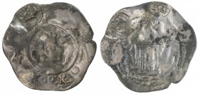 NORTHERN TOKHARISTAN: Kobadien, 6th century, AR drachm (3.17g), cf. Zeno-138259, style derived from the Sasanian drachm of Peroz (457-484) with two ta...