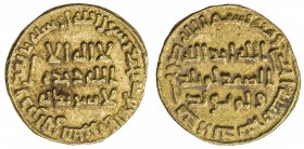 UMAYYAD: 'Umar, 717-720, AV dinar (4.26g), NM (Dimashq), AH101, A-132, EF.