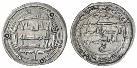 ABBASID: al-Rashid, 786-809, AR dirham (2.97g), Sijistan, AH175, A-219.4, citing the governor Bin Khuzaym, lovely VF.