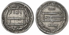 ABBASID: al-Amin, 809-813, AR dirham (2.94g), Arran, AH195, A-221.1a, Vardanyan-150var, citing the governor Azad b. Yazid on the reverse as usual, plu...
