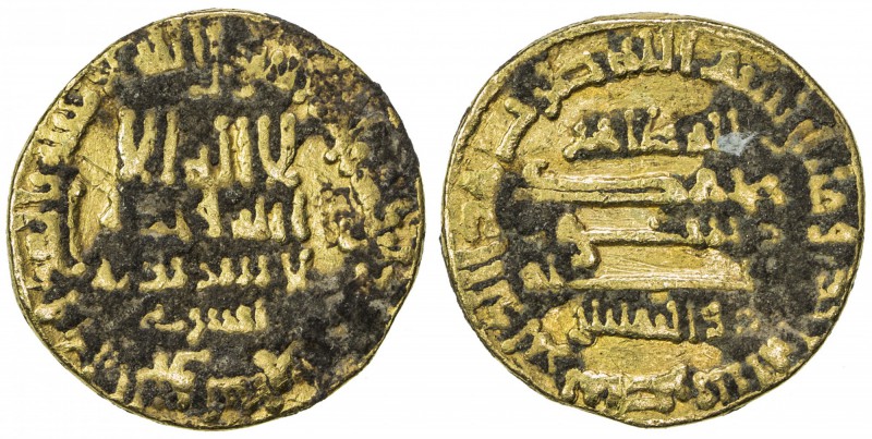ABBASID: al-Ma'mun, 810-833, AV dinar (4.36g), Misr, AH201, A-222.7, citing al-S...