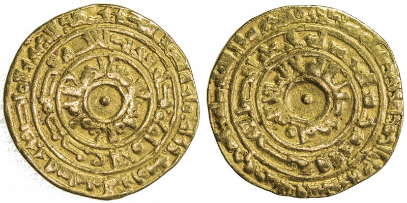 FATIMID: al-Mu'izz, 953-975, AV dinar (4.11g), al-Mansuriya, AH358, A-697.1, Fin...