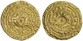 FATIMID: al-Mu'izz, 953-975, AV dinar (4.11g), al-Mansuriya, AH358, A-697.1, Fine.